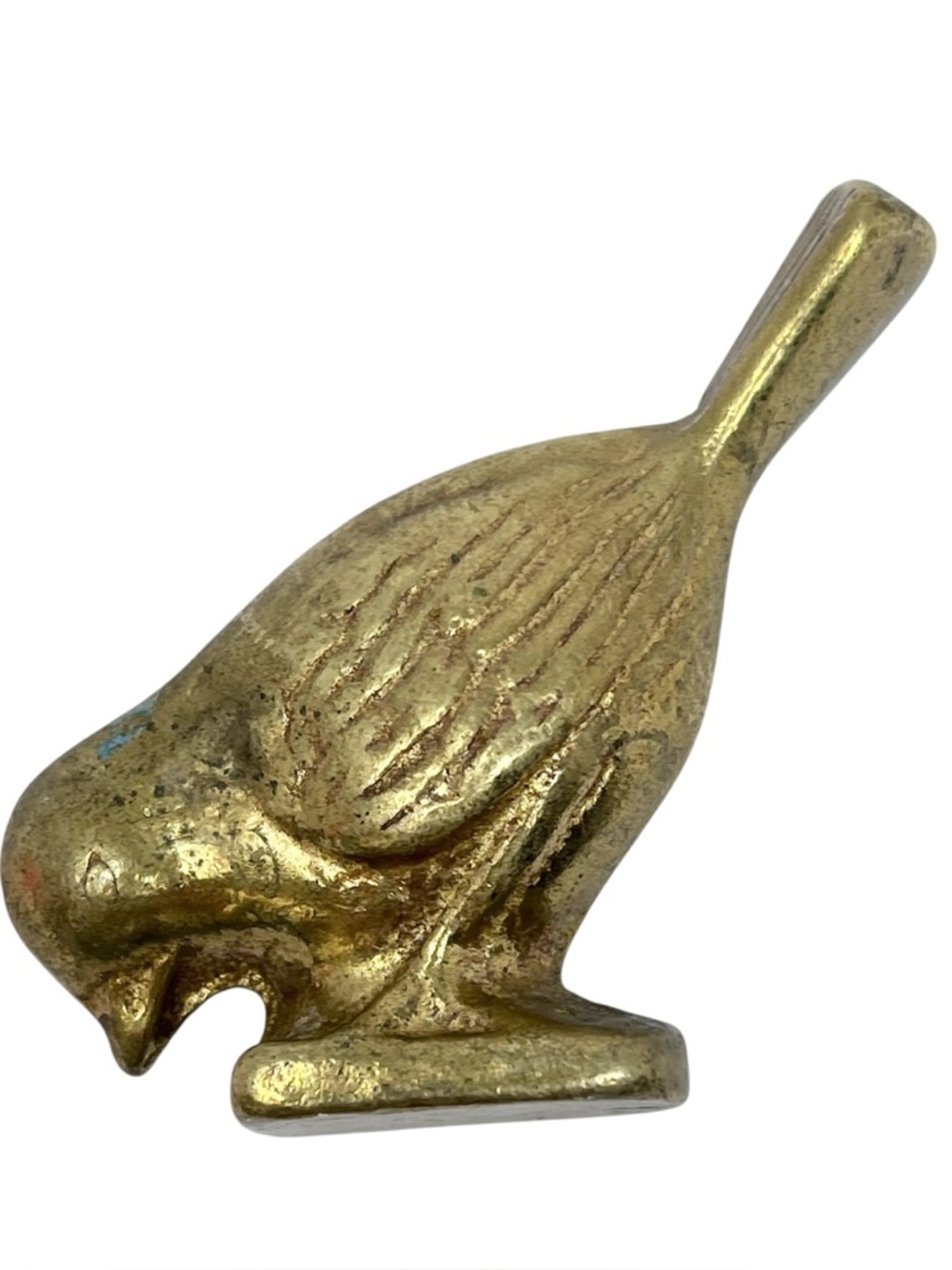 Vintage Small Solid Brass Bird Figurines Mid Century Modern Collectible